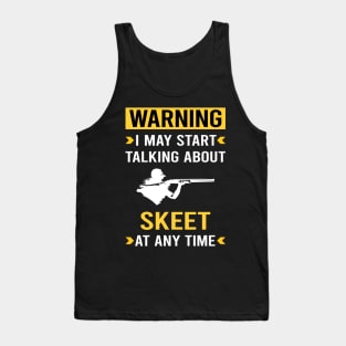 Warning Skeet Shooting Tank Top